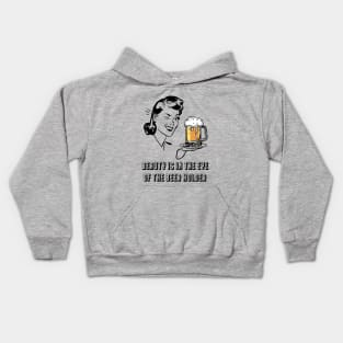 Beauty Is In The Eye Of The Beer Holder Kids Hoodie